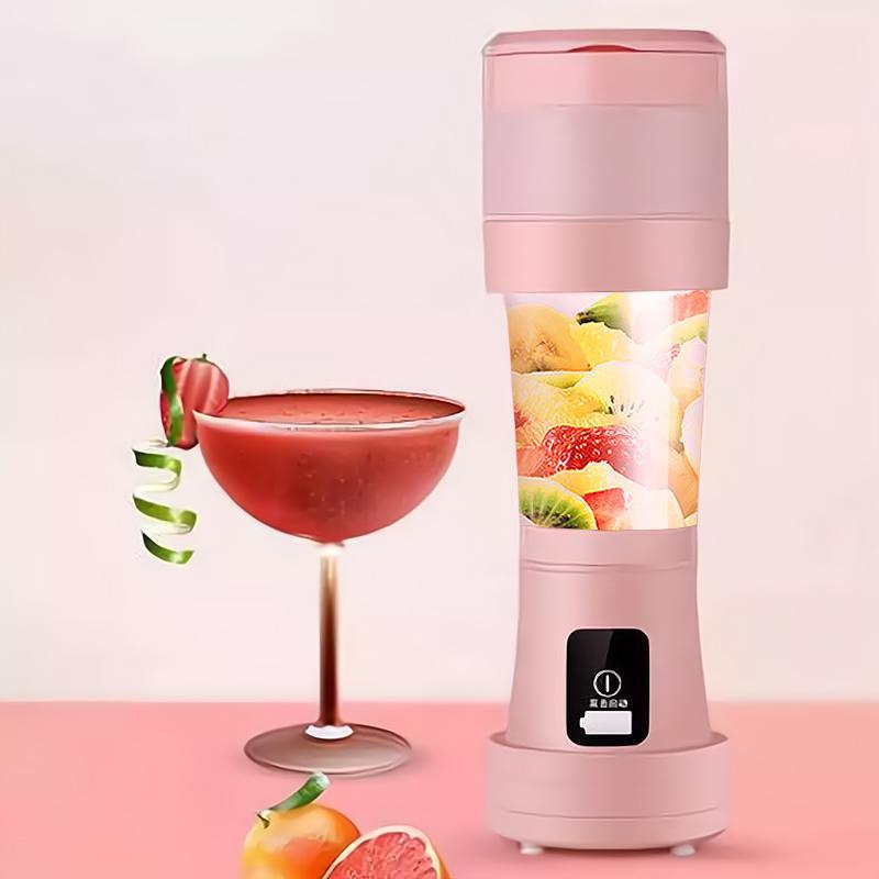 Pink portable smoothie maker